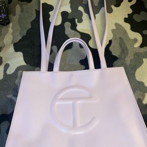 Medium lavender telfar shopping bag